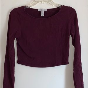 Maroon crop top